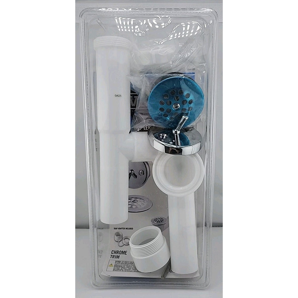 Everbilt Trip Lever Bath Drain 1-1/2" Polypropylene Chrome Trim 214 126