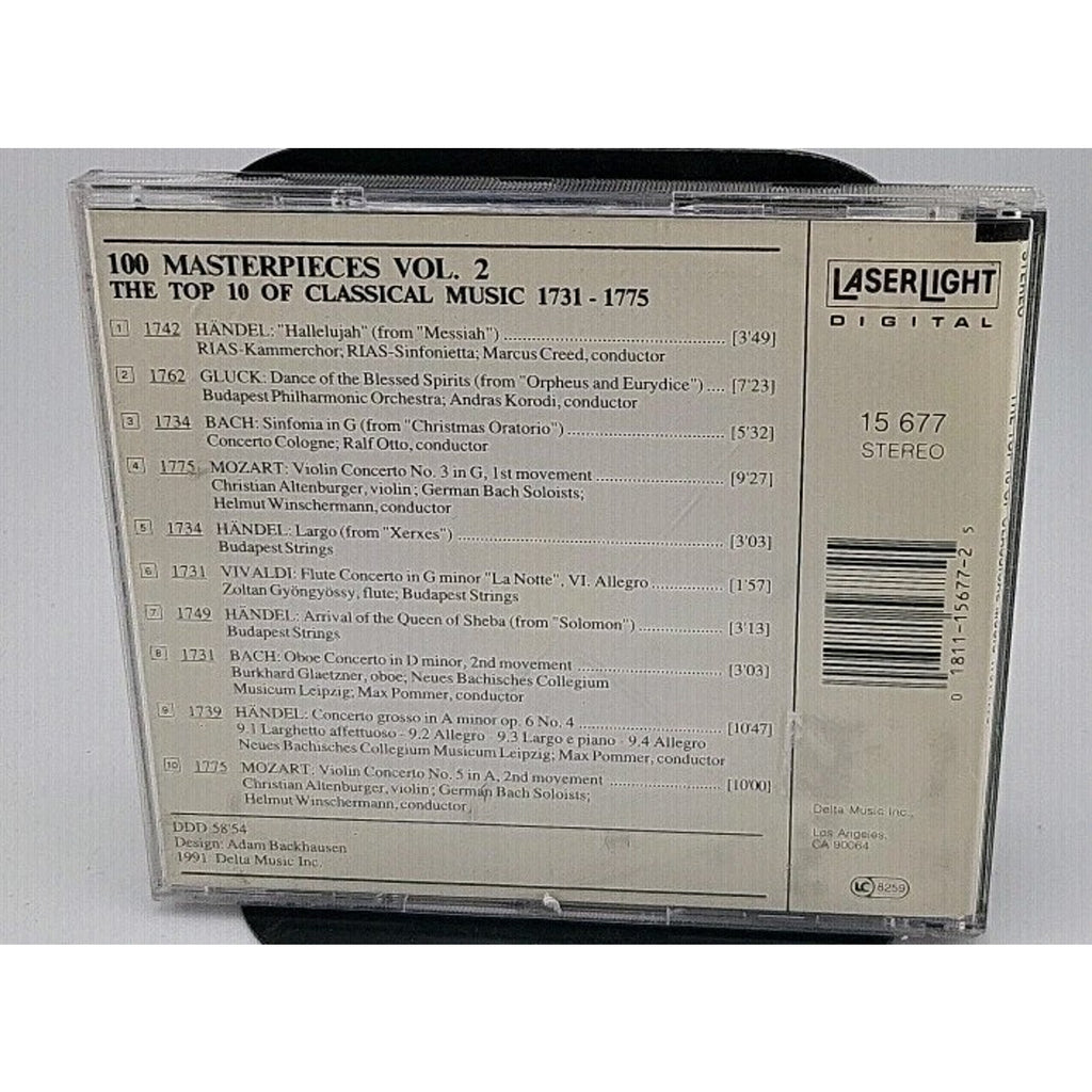 100 Masterpieces Vol. 2-1731-1775 by Various (CD, 1991)