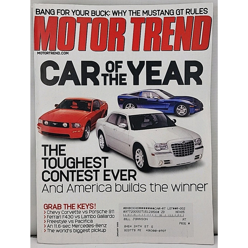 Motor Trend Magazine January 2005