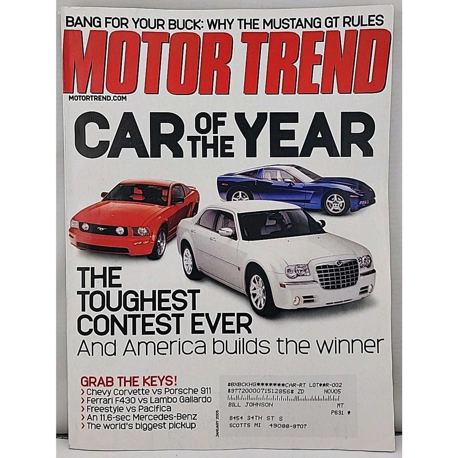 Motor Trend Magazine January 2005