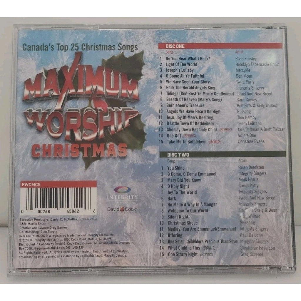 Maximum Worship Christmas Canada's Top 25 Christmas Songs (CD)