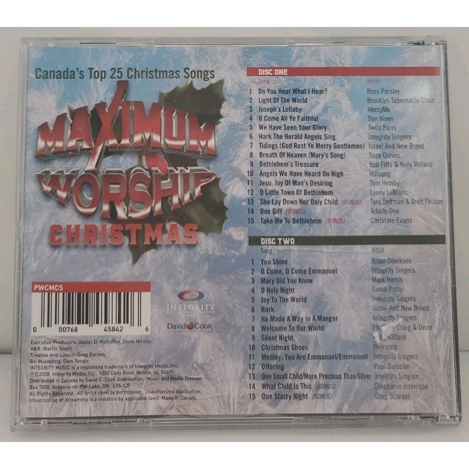 Maximum Worship Christmas Canada's Top 25 Christmas Songs (CD)