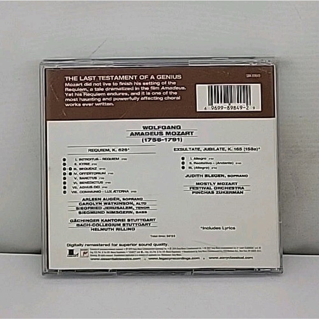 Requiem/Exsultate by W.A. Mozart (CD, 2002)