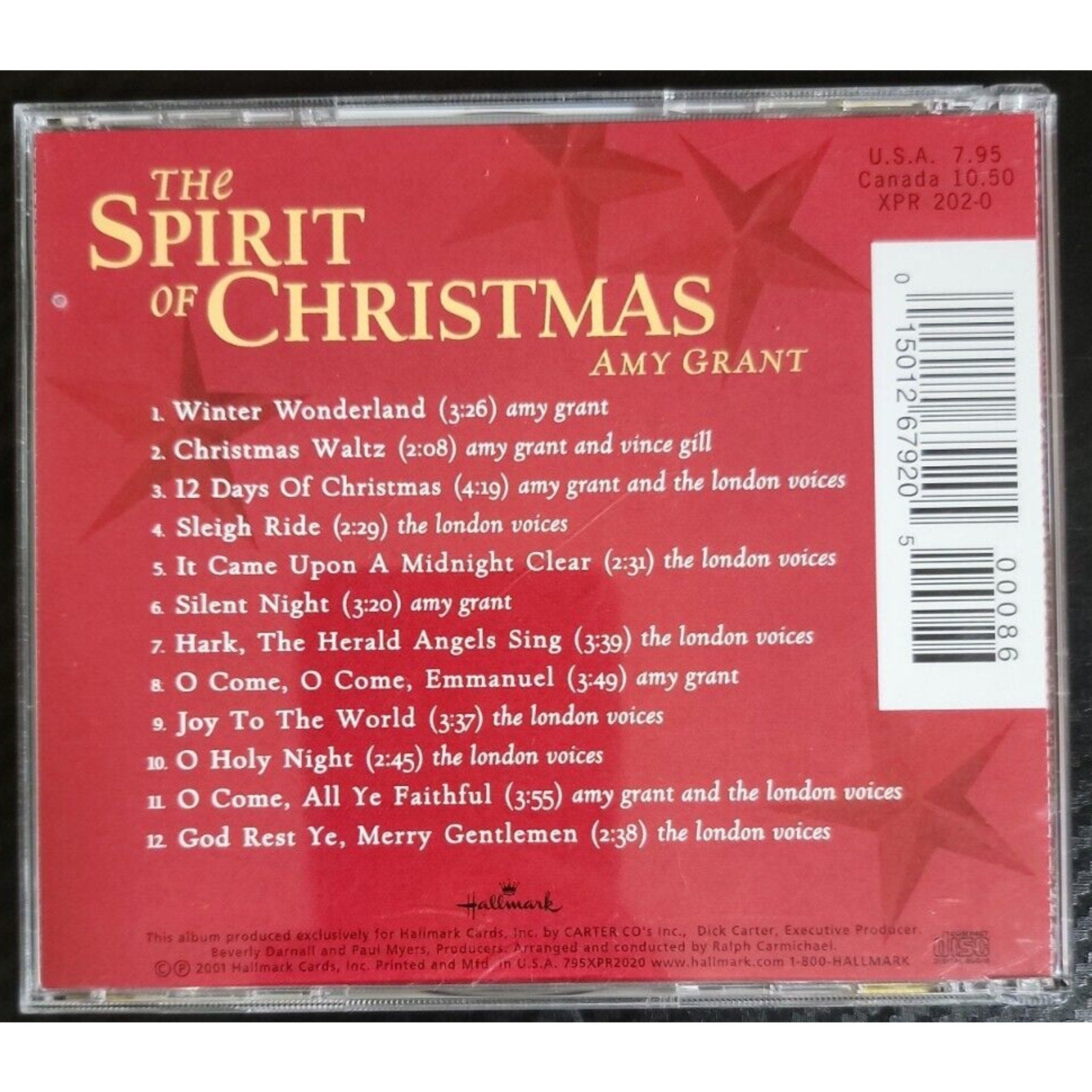 Hallmark Presents The Spirit of Christmas - Audio CD By Amy Grant (CD)