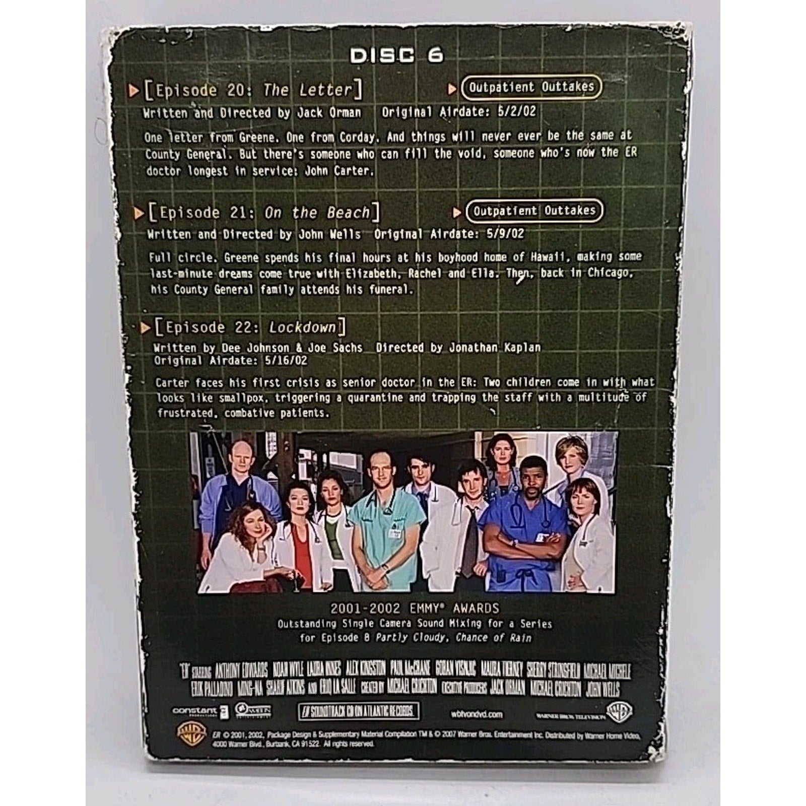 Er: the Complete Eighth Season (DVD) Missing Disc 6