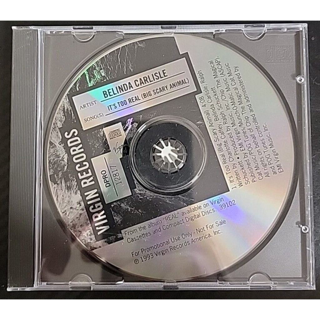 Belinda Carlisle It's Too Real Promo (CD)