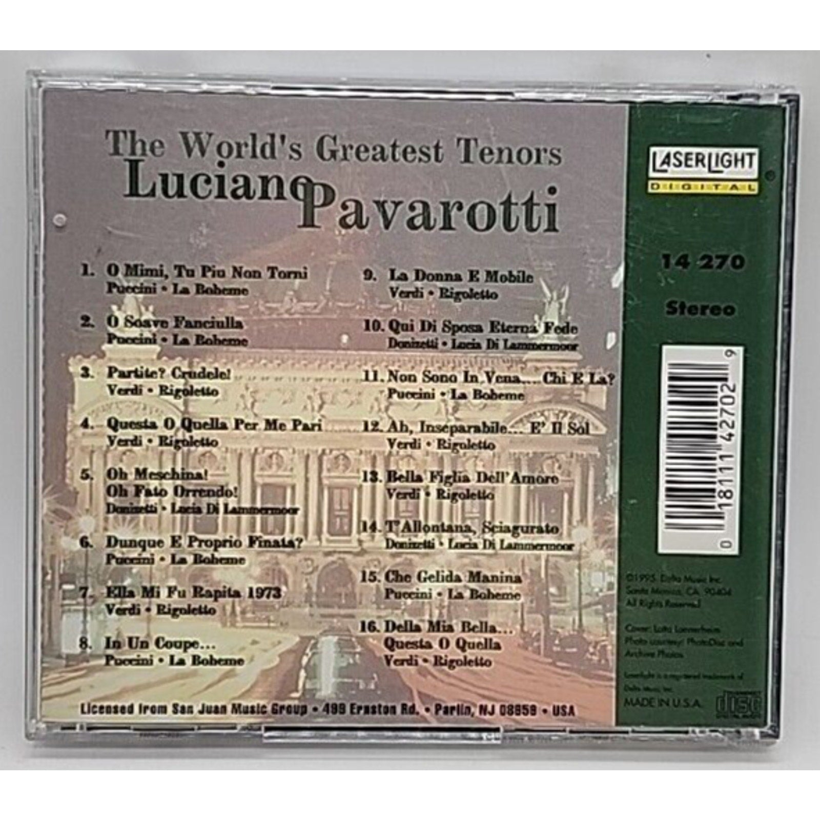 Vol. 3-World's Greatest Tenors by Luciano Pavarotti (CD, 1995)