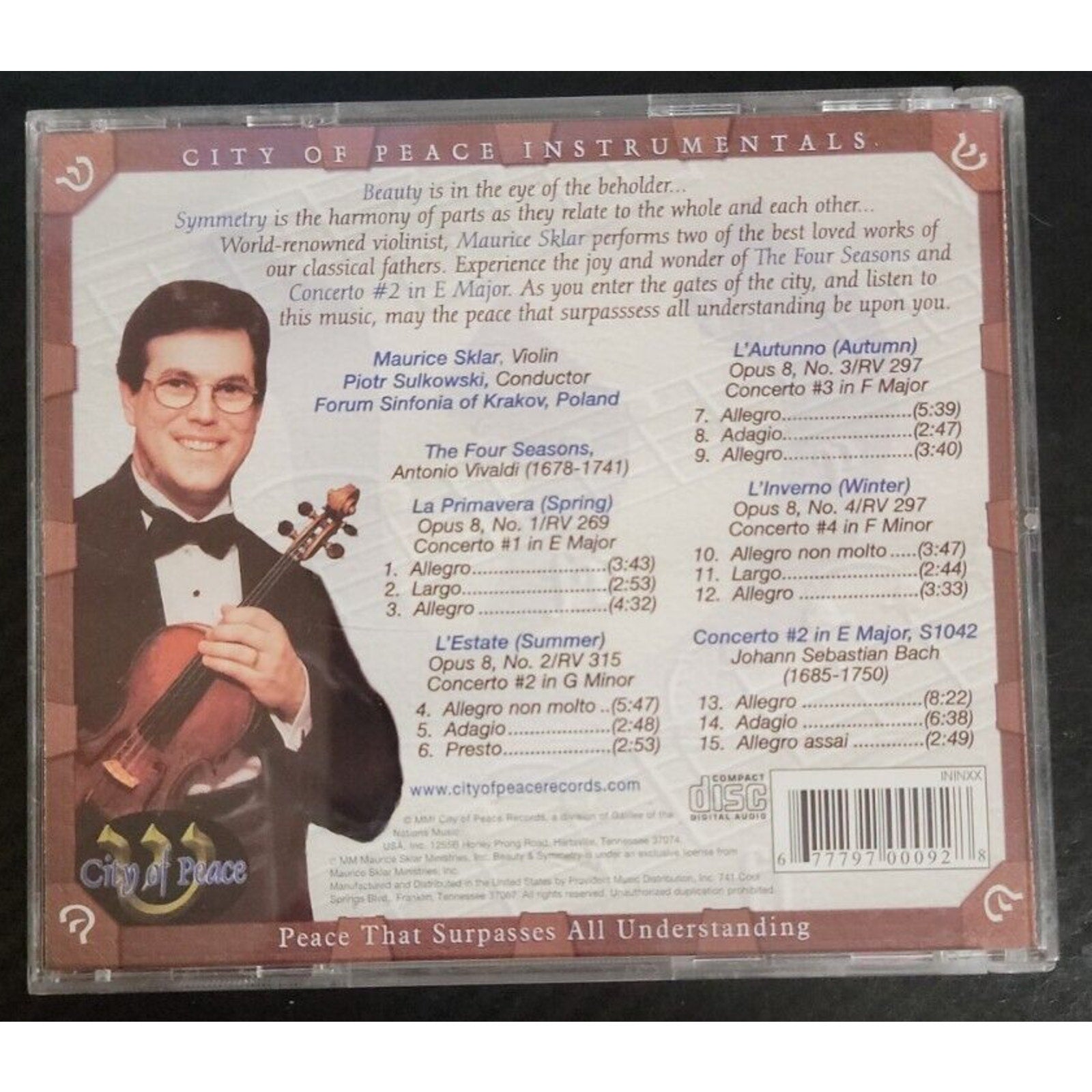 City of Peace Instruments: Beauty & Symmetry CD (2001)