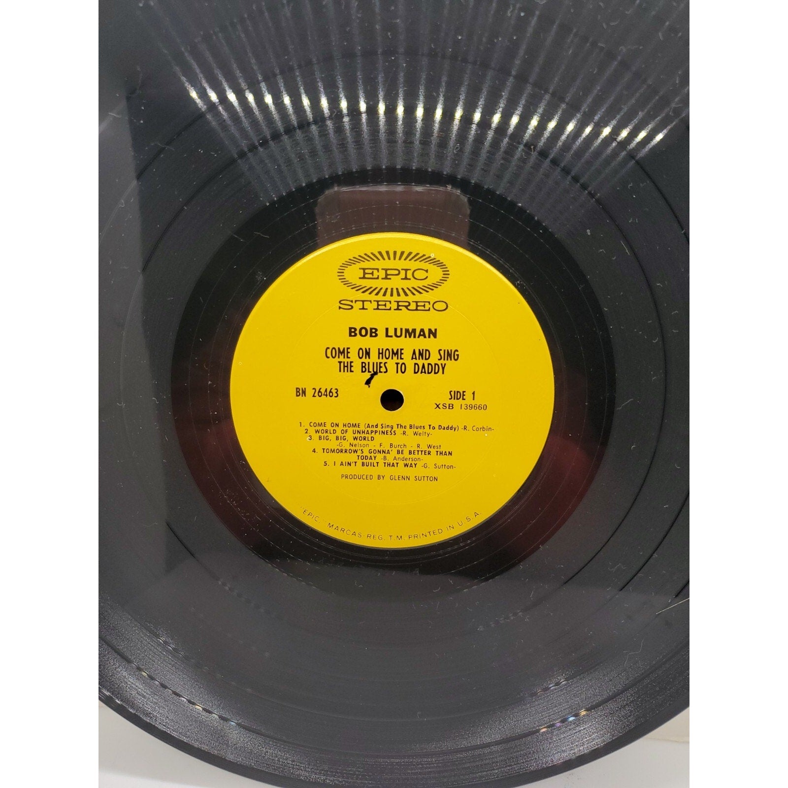 Bob Luman Come On Home And Sing The Blues To Daddy (Record)