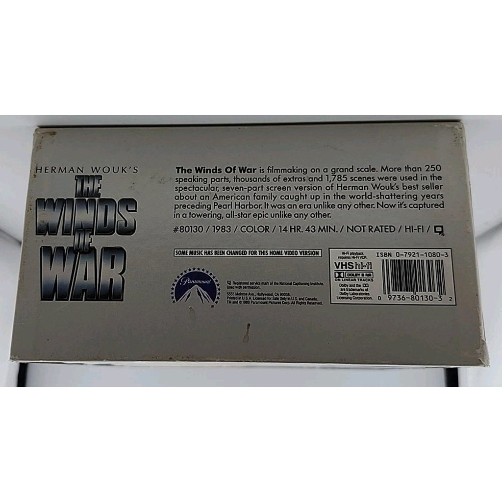 The Winds of War (VHS, 1989, 7-Tape Set)
