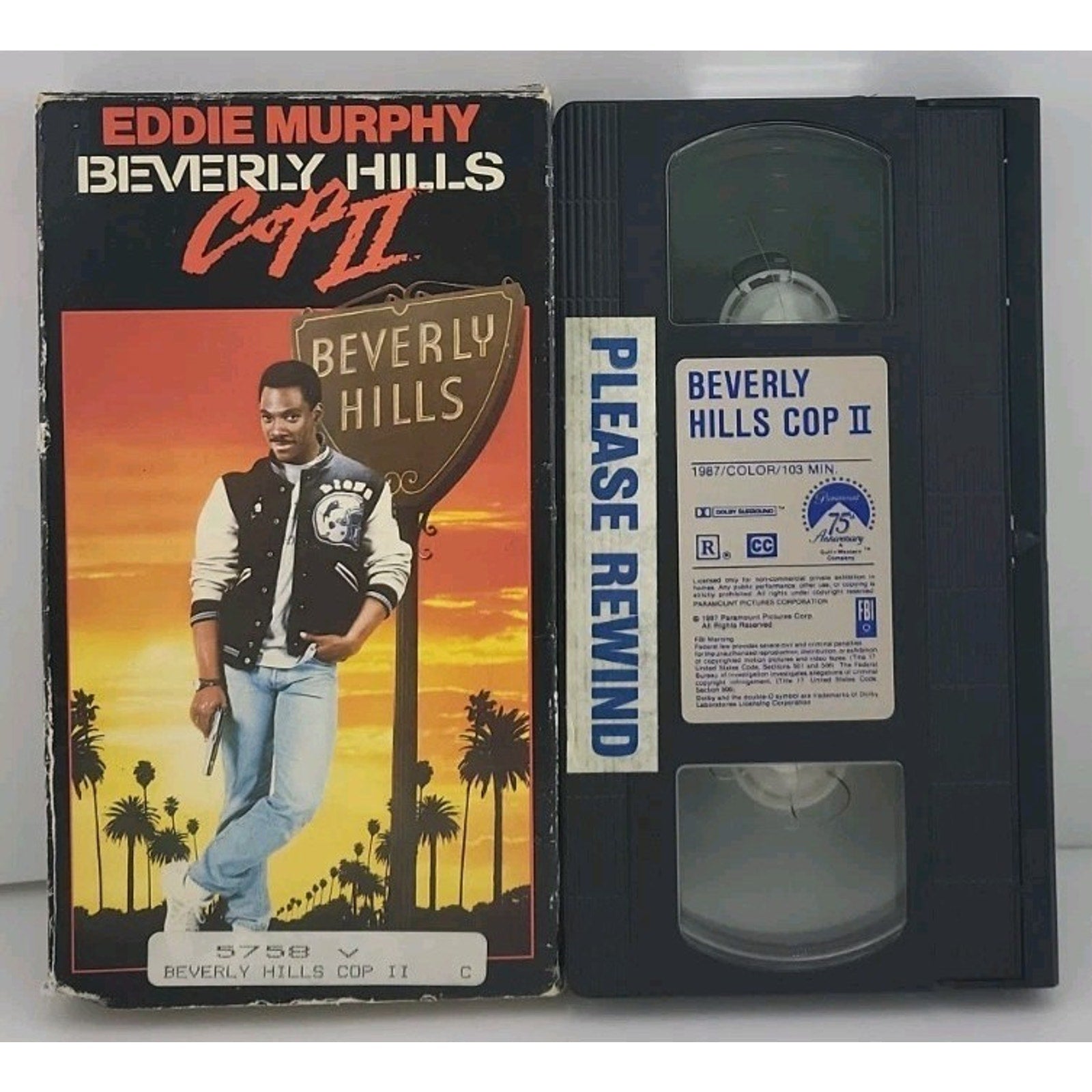Beverly Hills Cop II (VHS, 1987) Eddie Murphy, Judge Reinhold