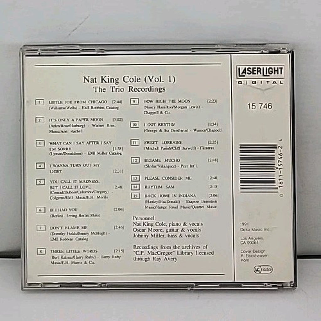 The Nat King Cole Trio Recordings, Vol. 1 by Nat King Cole (CD, Oct-1991,...