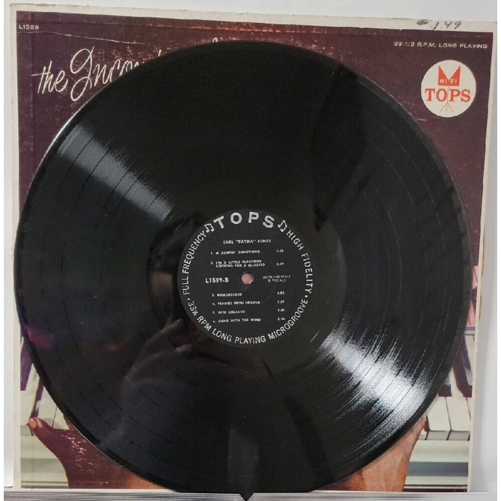 Earl Hines - The Incomparable Earl 'Fatha' Hines - F7350F (Record)
