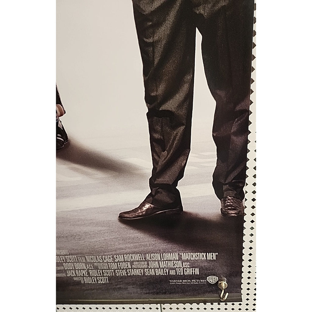 Matchstick Men 27x40 Two Sided Movie Theater Poster