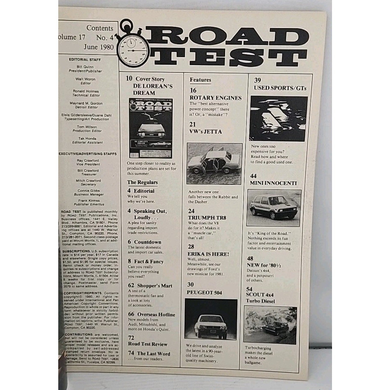 Road Test June 1980
