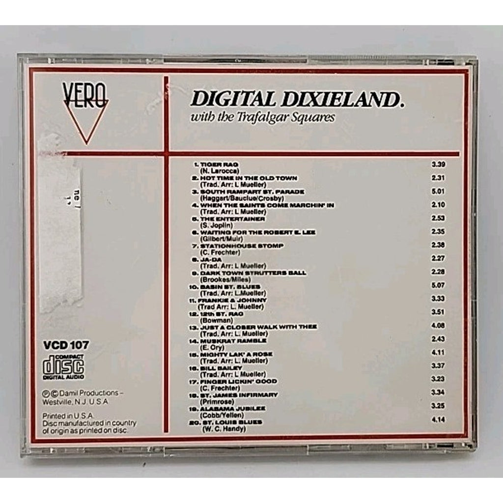 Digital Dixieland With The Trafalgar Squares (CD, Self Titled, Vero)