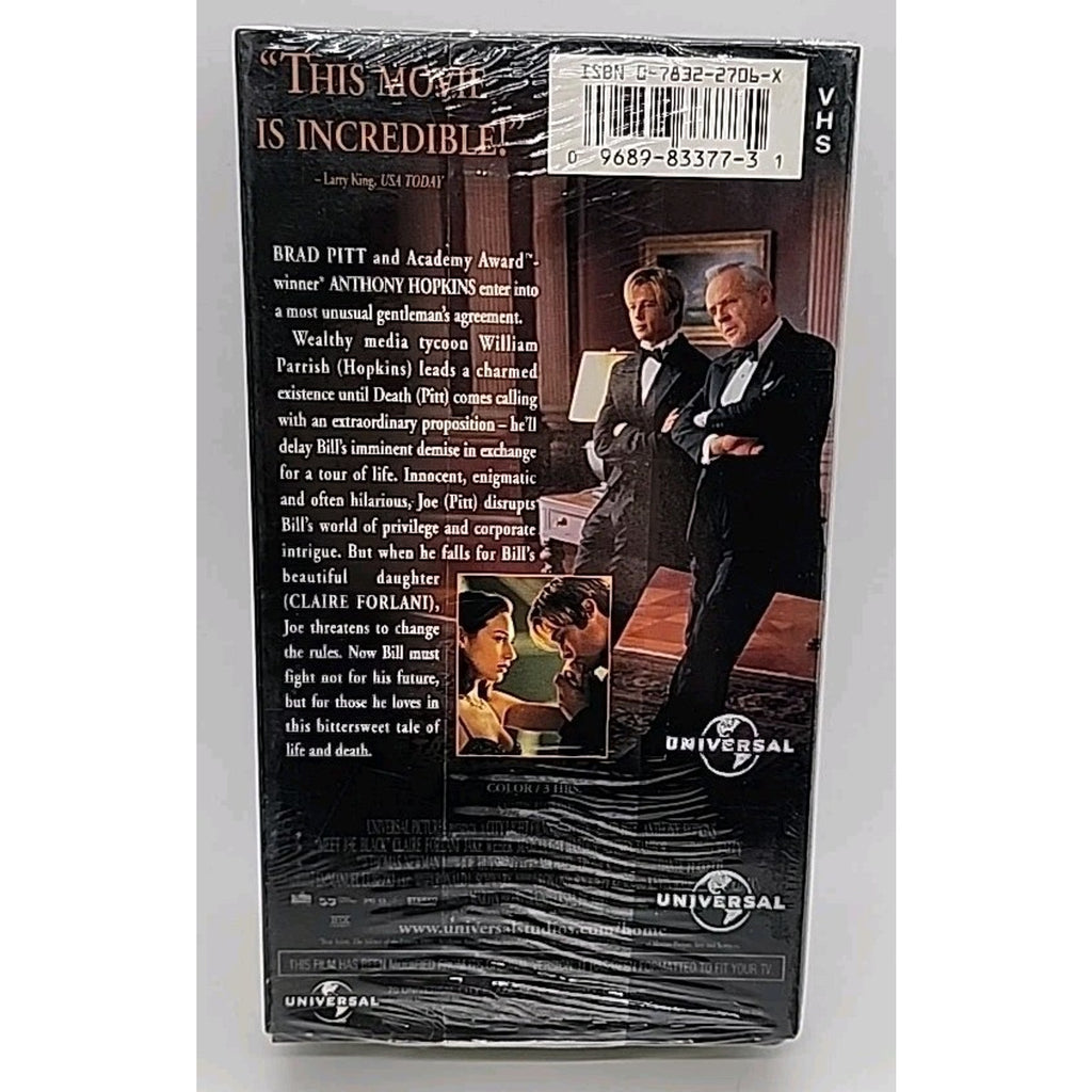 Meet Joe Black (VHS, 1999, Bonus Footage) *Brand New*