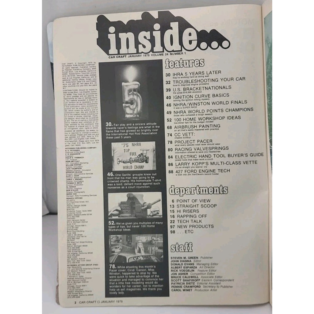 Car Craft Magazine - January 1976 - Volume 24 Number 1
