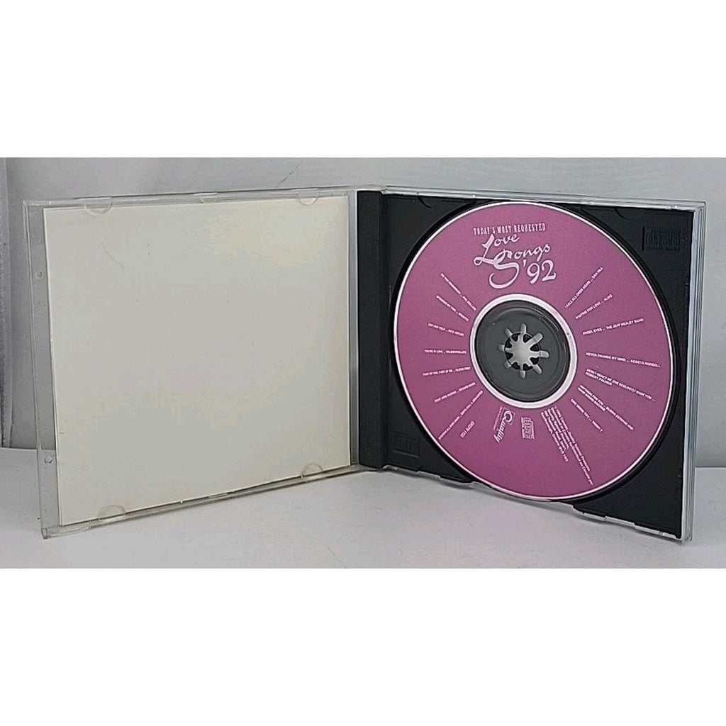 Today's Most Requested Love Songs '92 Audio CD