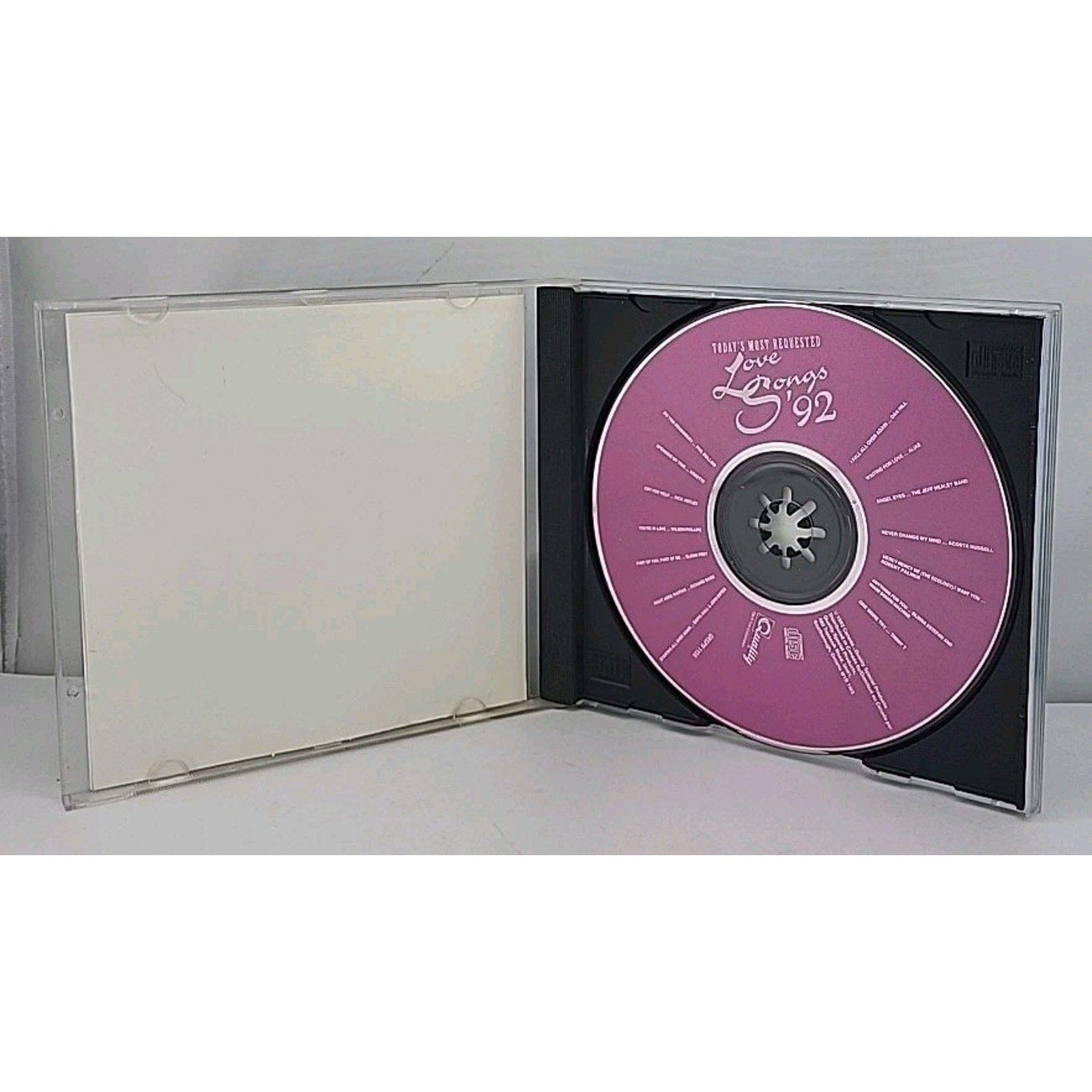 Today's Most Requested Love Songs '92 Audio CD