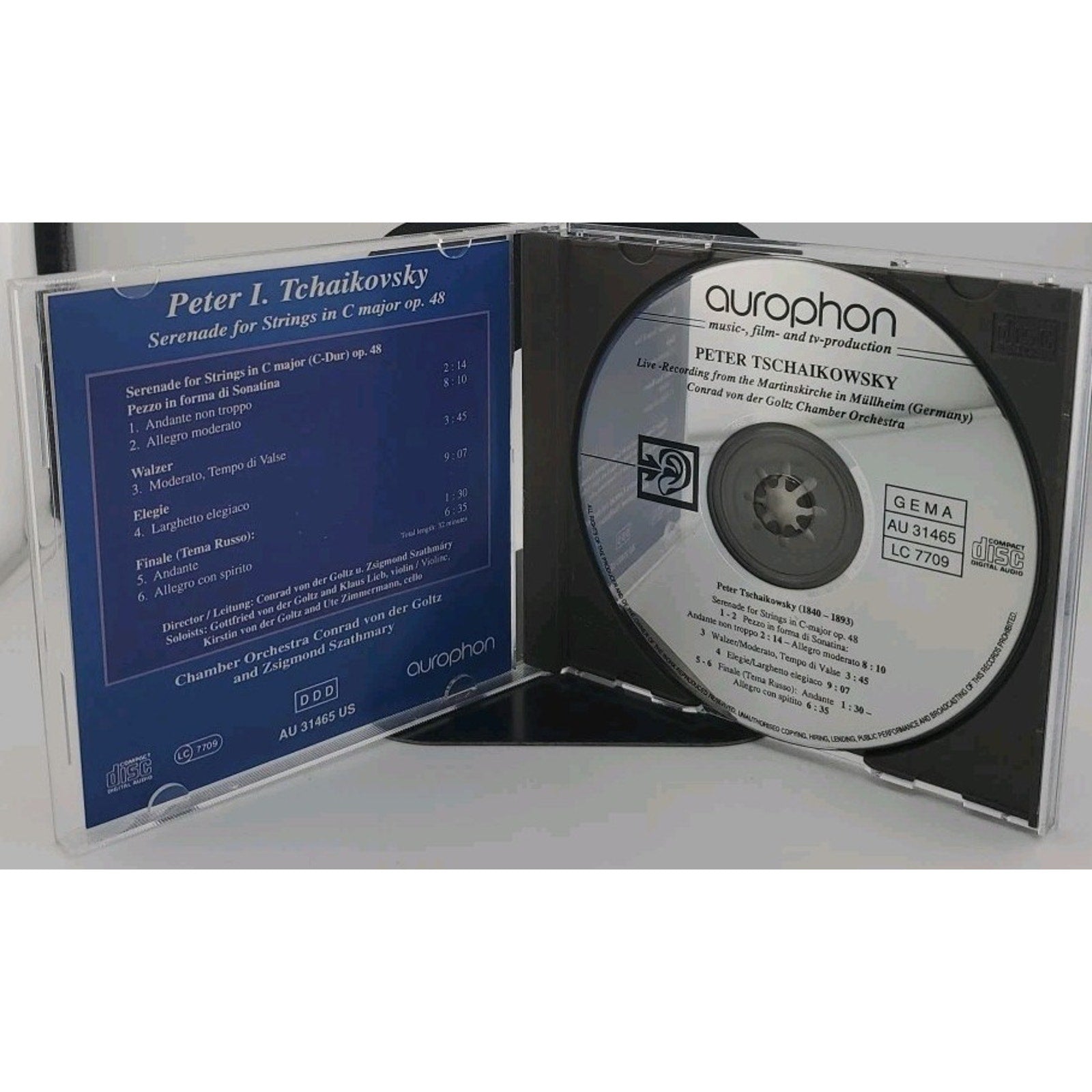 Peter I. Tchaikovsky Serenade For Strings In C Major Op. 48 CD