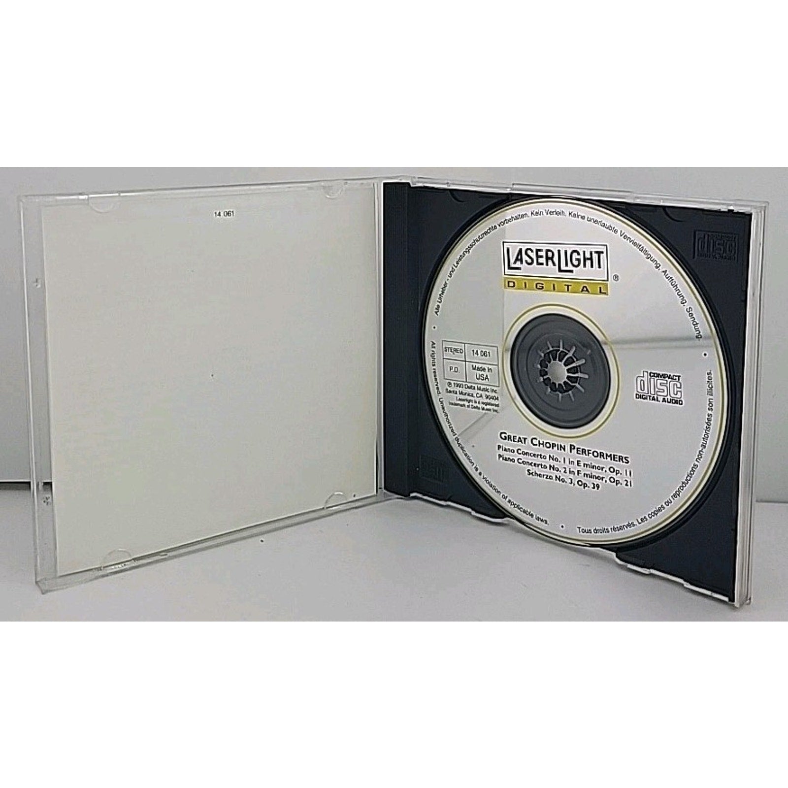 Great Chopin Performers - Piano Concerto 1 & 2 / Scherzo CD Martha Argerich