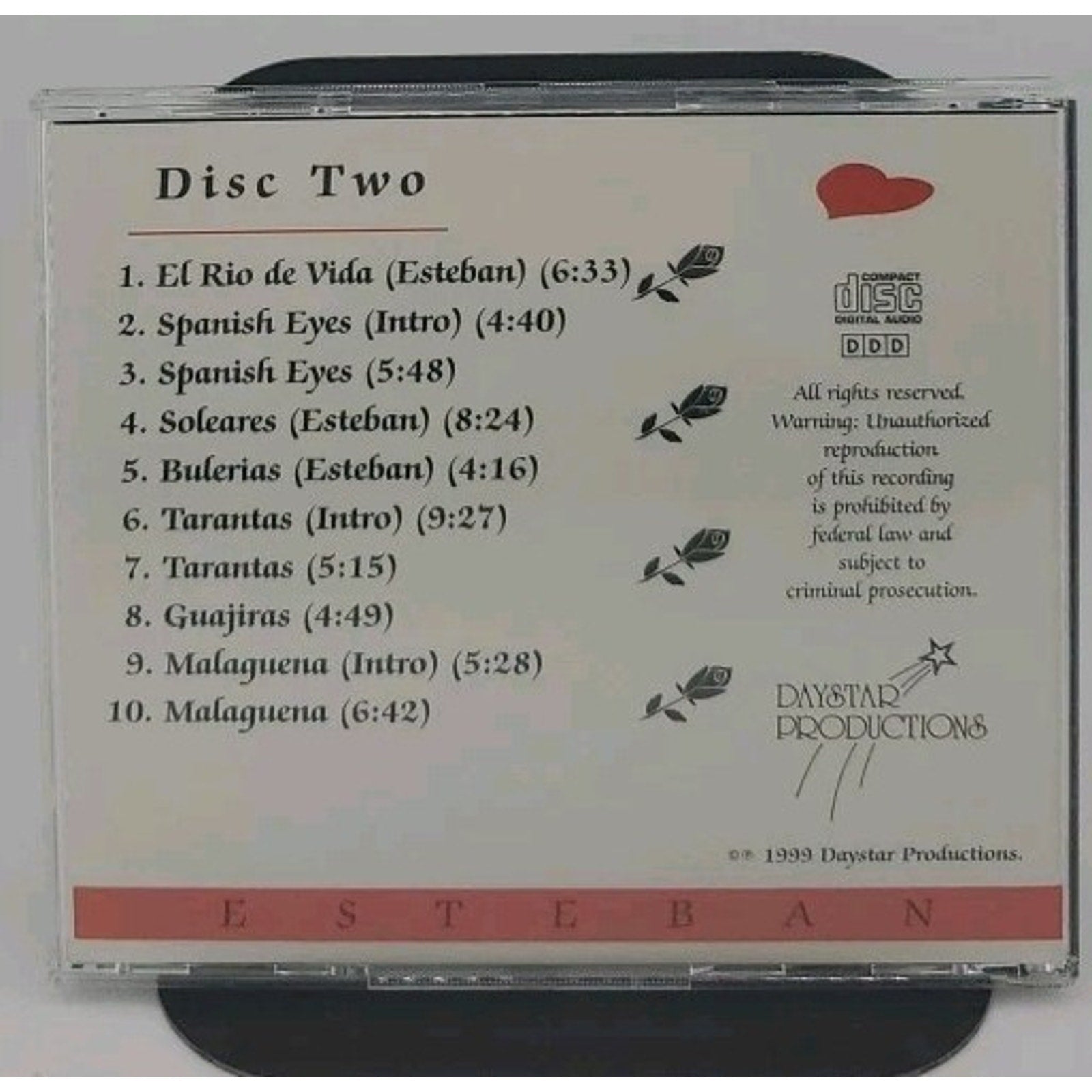 Flamenco Y Rosas by Esteban (CD, 1996)