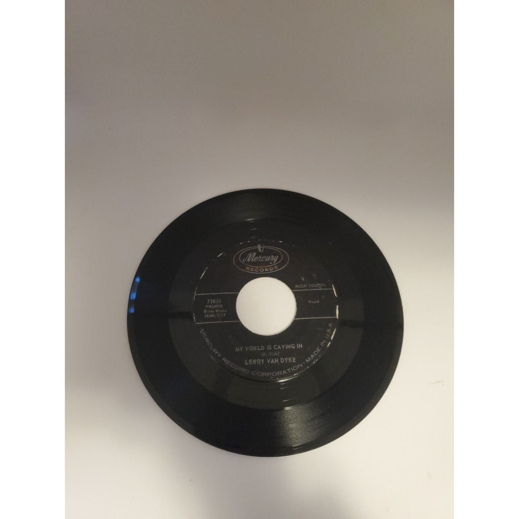 Leroy Van Dyke Walk On By/My World Is Caving In (Record)