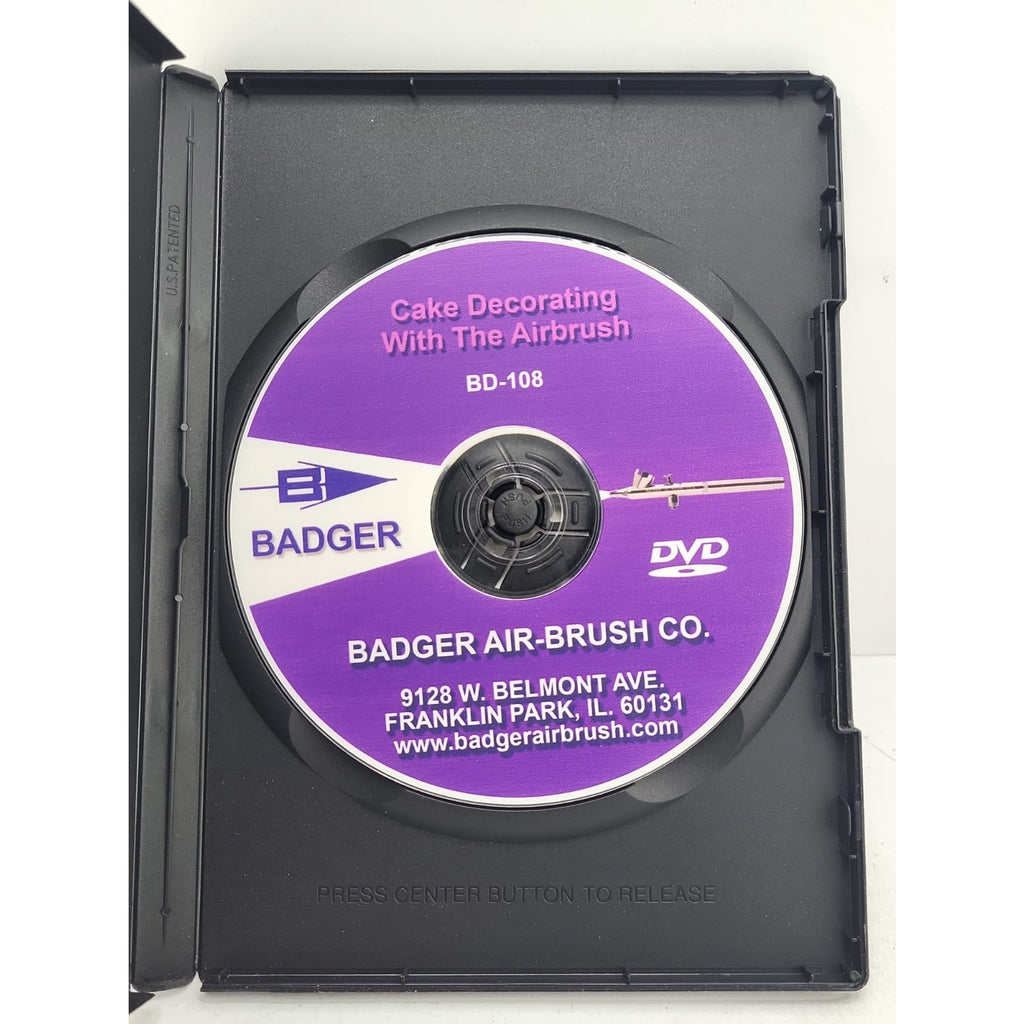 Badger Air Brush Co DVD 108 Cake Decorating Airbrushing