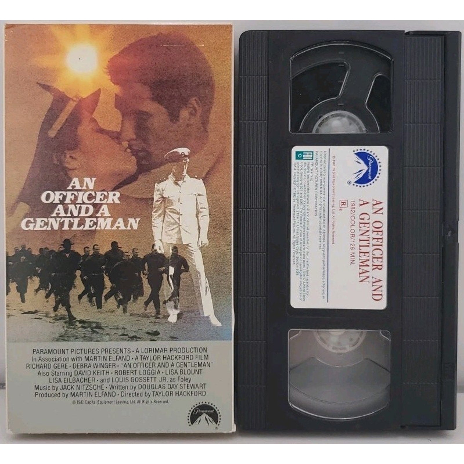 Officer & a Gentleman (VHS, 1981) Red Text