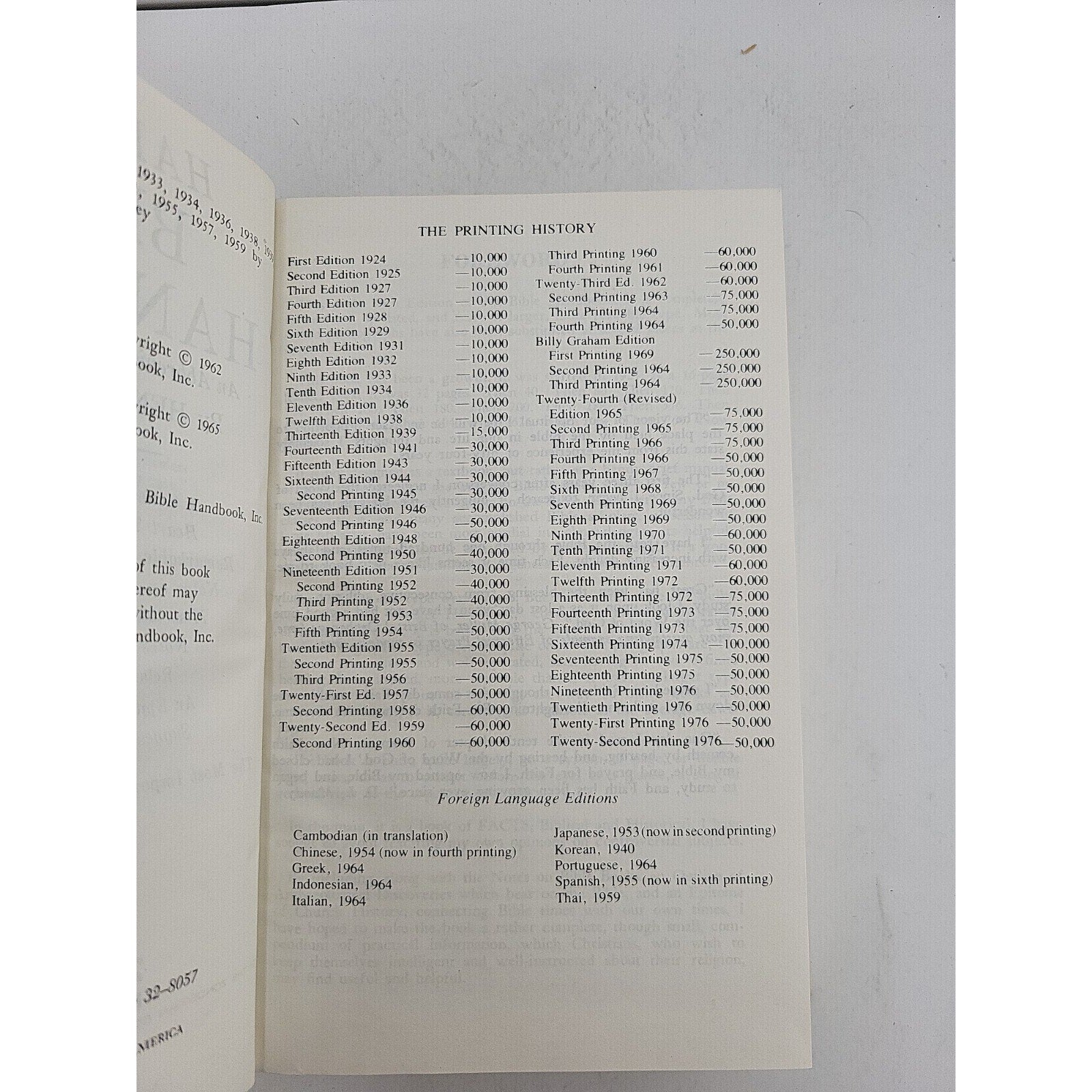 Halley's Bible Handbook By Henry H. Halley 1976 ☆ 24th Ed. ☆ 22nd Printing DJ