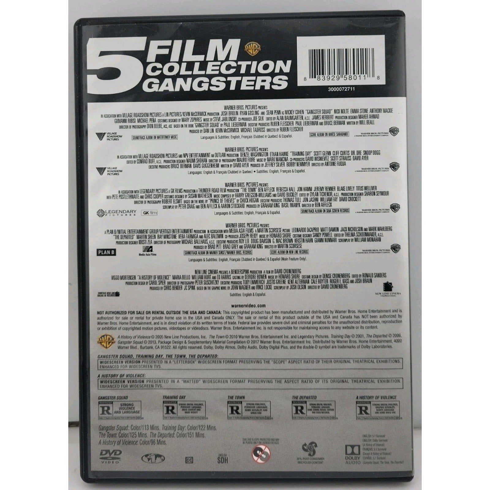 5 Film Collection: Gangster (DVD)