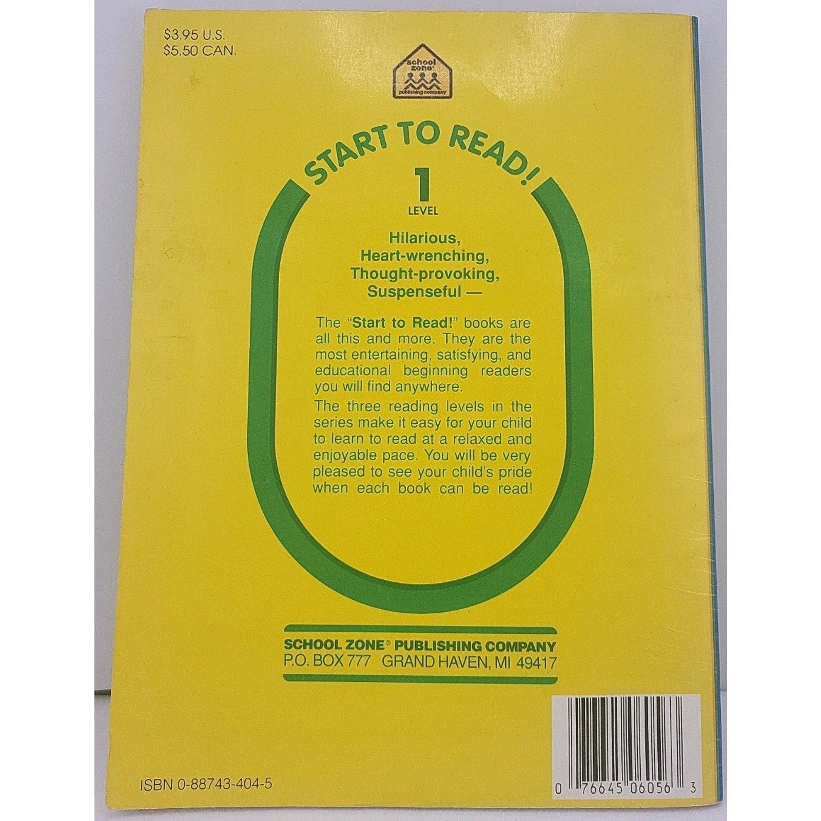 Jog, Frog, Jog Level 1 A School Zone Start To Read Book