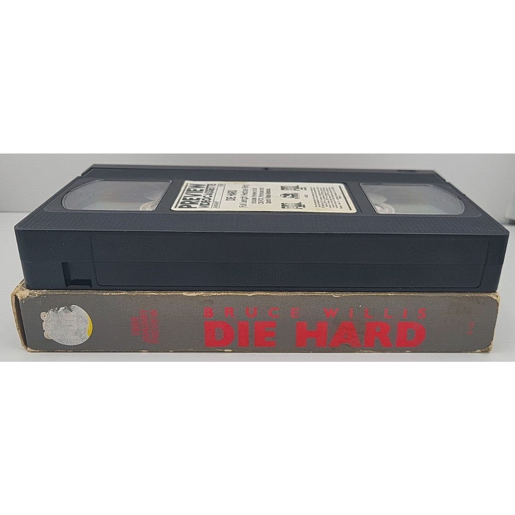 Die Hard ( 1988 ) Rare Vintage Video Store Promo / Preview / Early Screener VHS