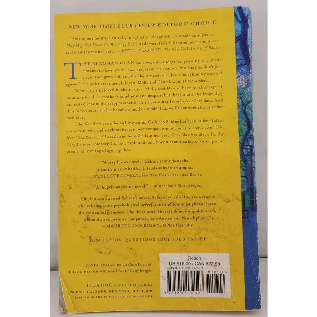 They May Not Mean to, but They Do : A Novel by Cathleen Schine (2017, Trade...