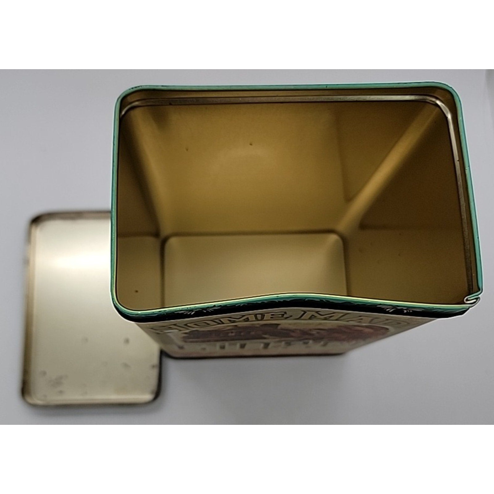 Hong Kong Bristolware Ginger Wafers Girl 6.75" Biscuit Tin