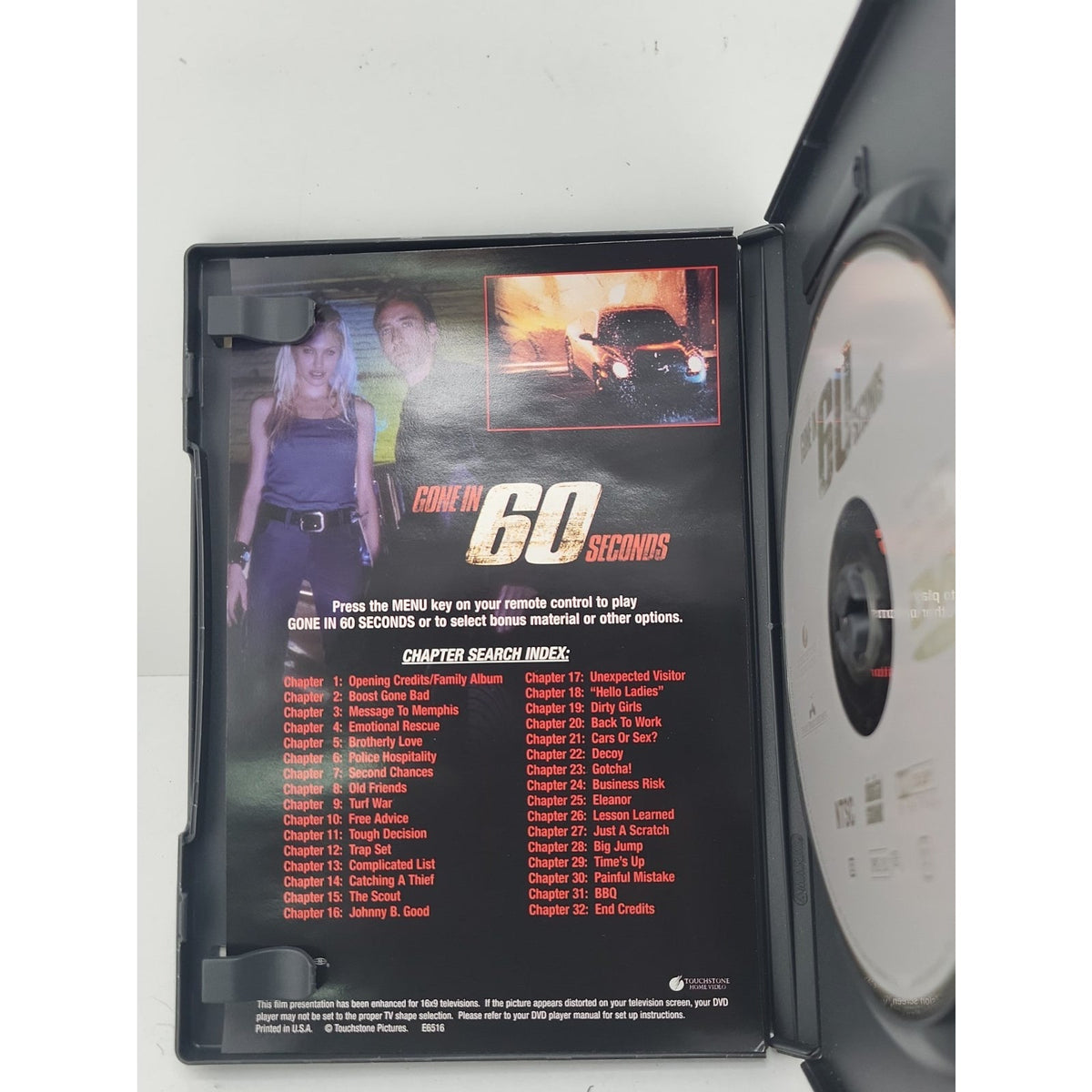 Gone in 60 Seconds (DVD, 2000)