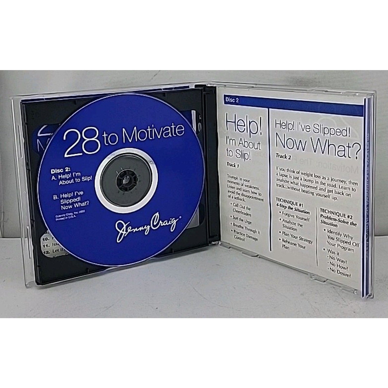 Jenny Craig 28 To Motivate Daily Strategies (CD, 2002, 2-Disc Set)