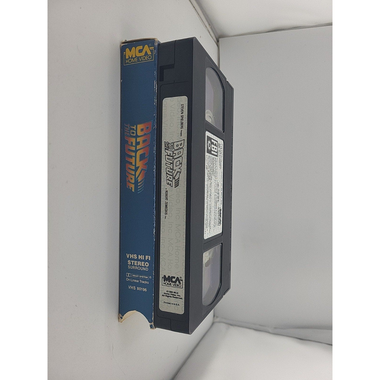 Back To The Future VHS 1985 (Yellow MCA Logo)
