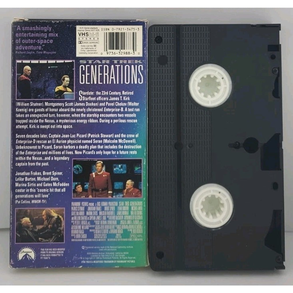 Star Trek: Generations (VHS, 1995)