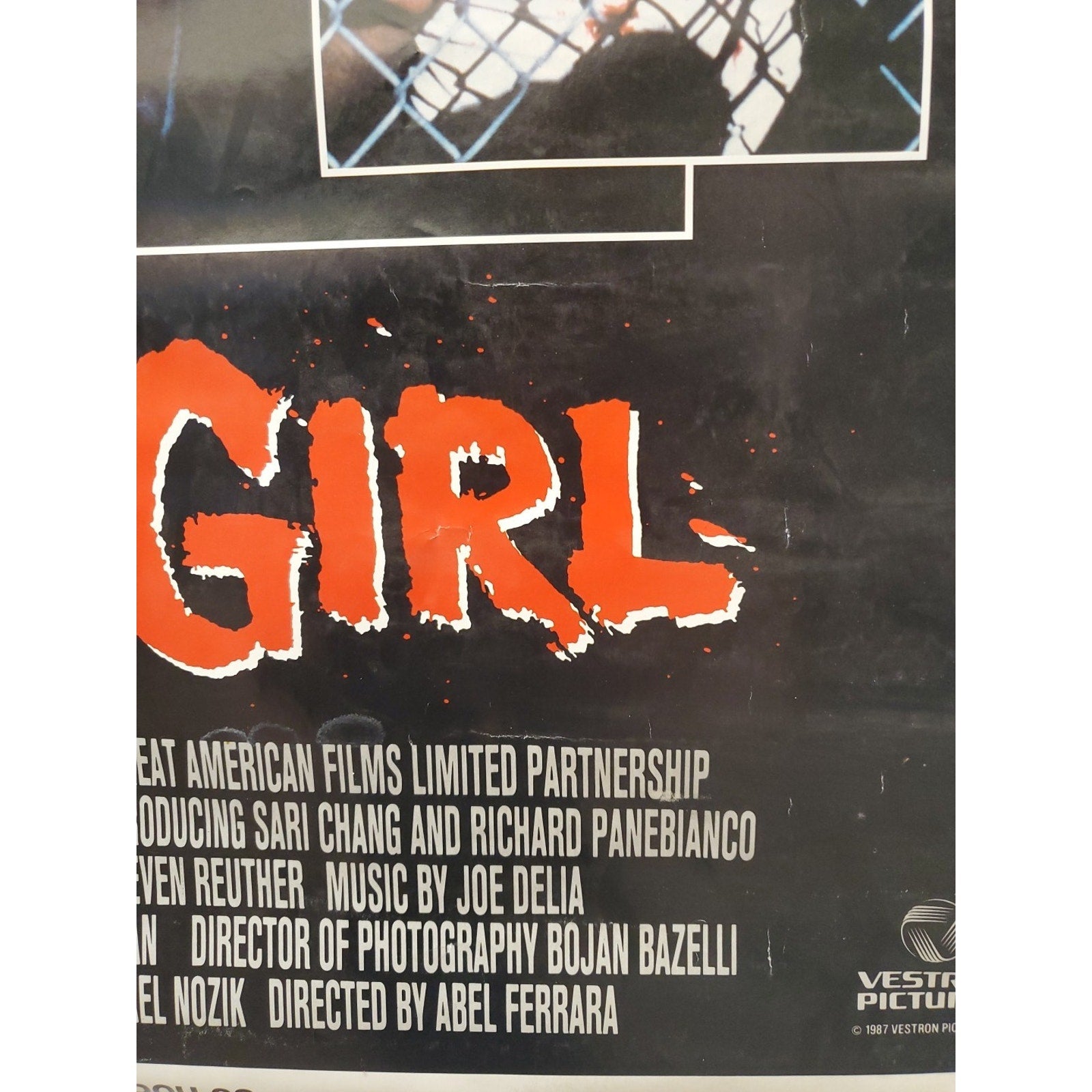 China Girl Movie Poster 27x41 S/S Folded James Russo David Caruso Sari Chang