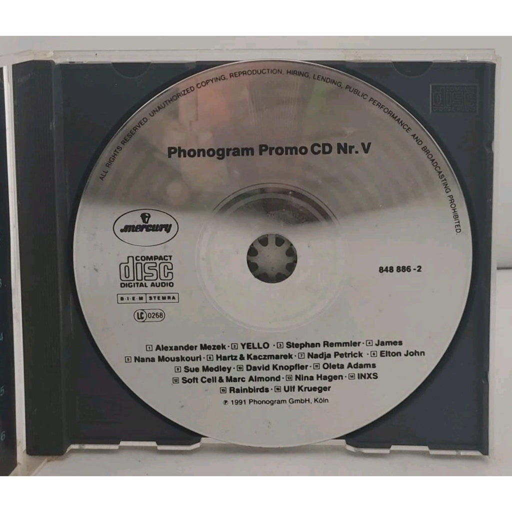 Various - Phonogram News 4/91 CD Promo Import Elton John Quartz Bon Jovi More