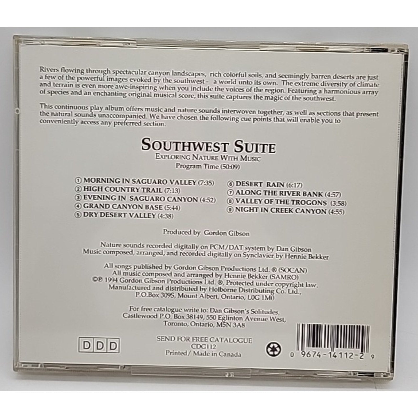Southwest Suite by Dan Gibson (CD, 1994)