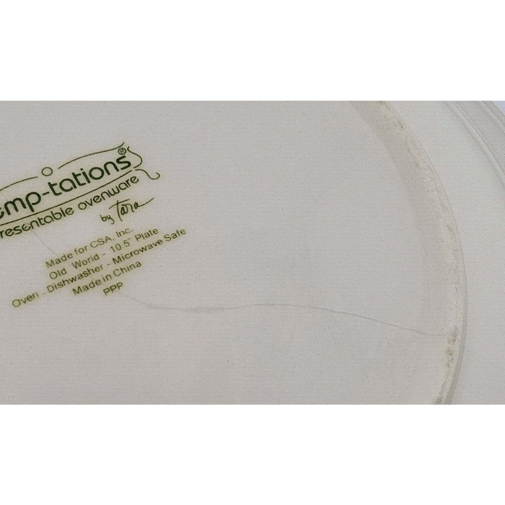 Temptations Cranberry Old World Salad Plates, 3 pcs.