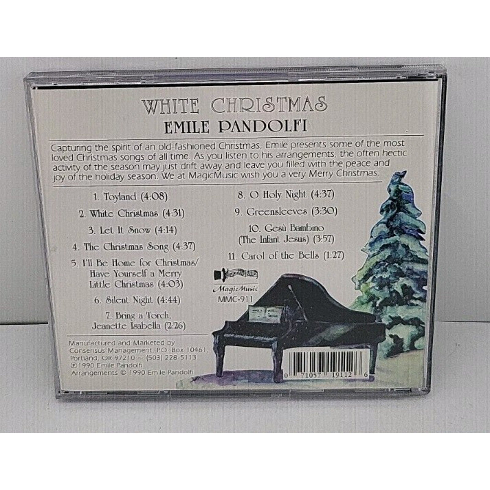 White Christmas: Piano Solo - Audio CD By Emile Pandolfi