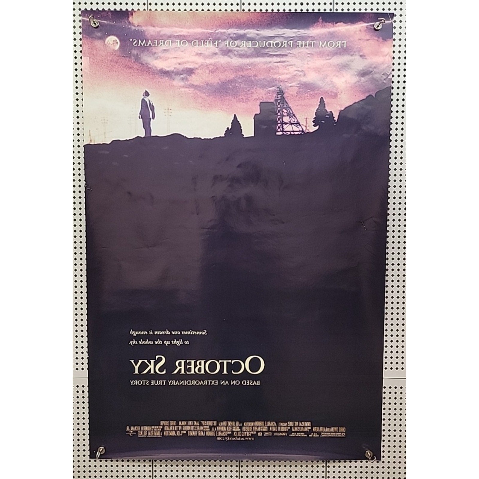 October Sky Movie Poster 27x40 Jake Gyllenhaal Chris Cooper Laura Dern Chris