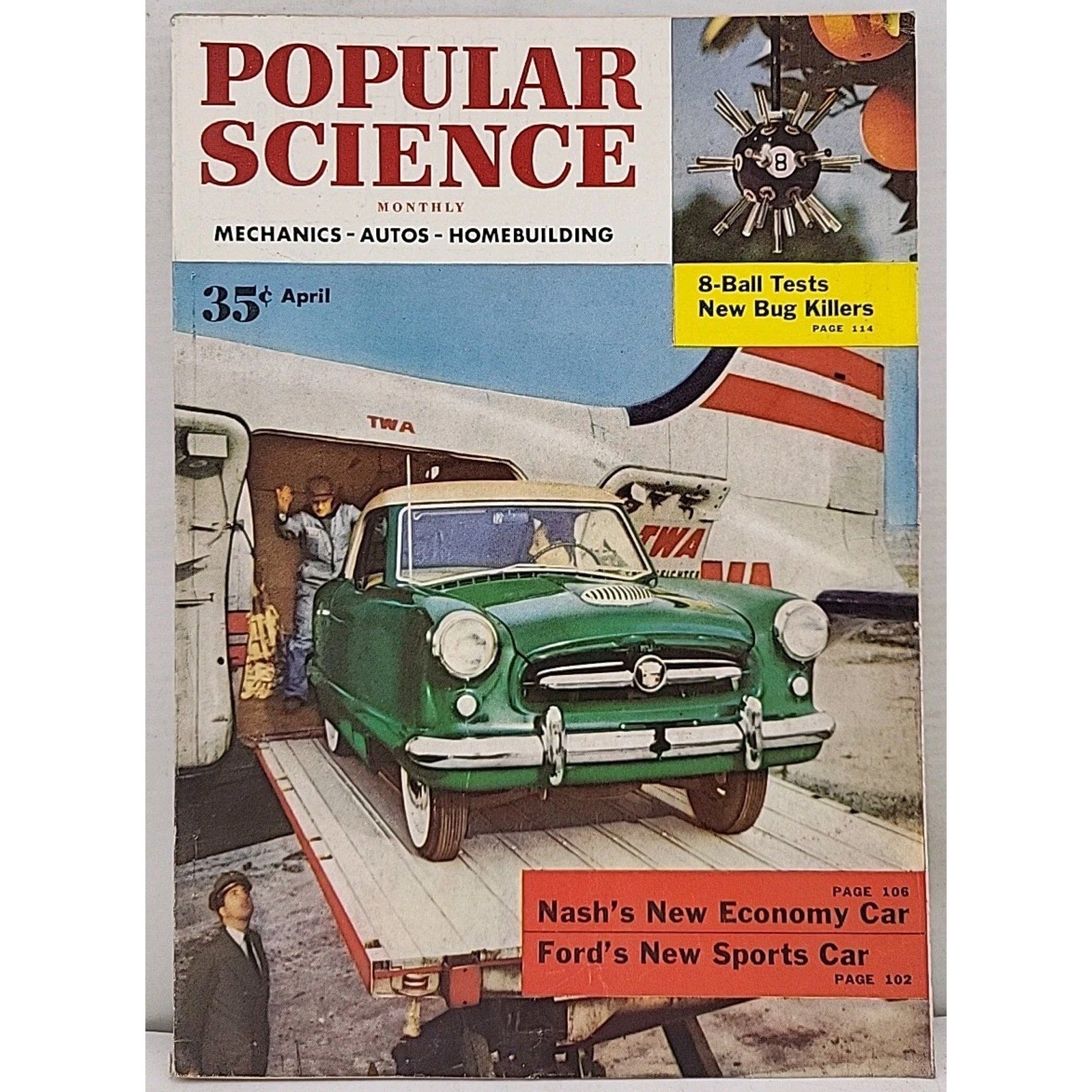 Popular Science Monthly - Mechanics-Autos-Homebuilding - April 1954 - Vol.164...