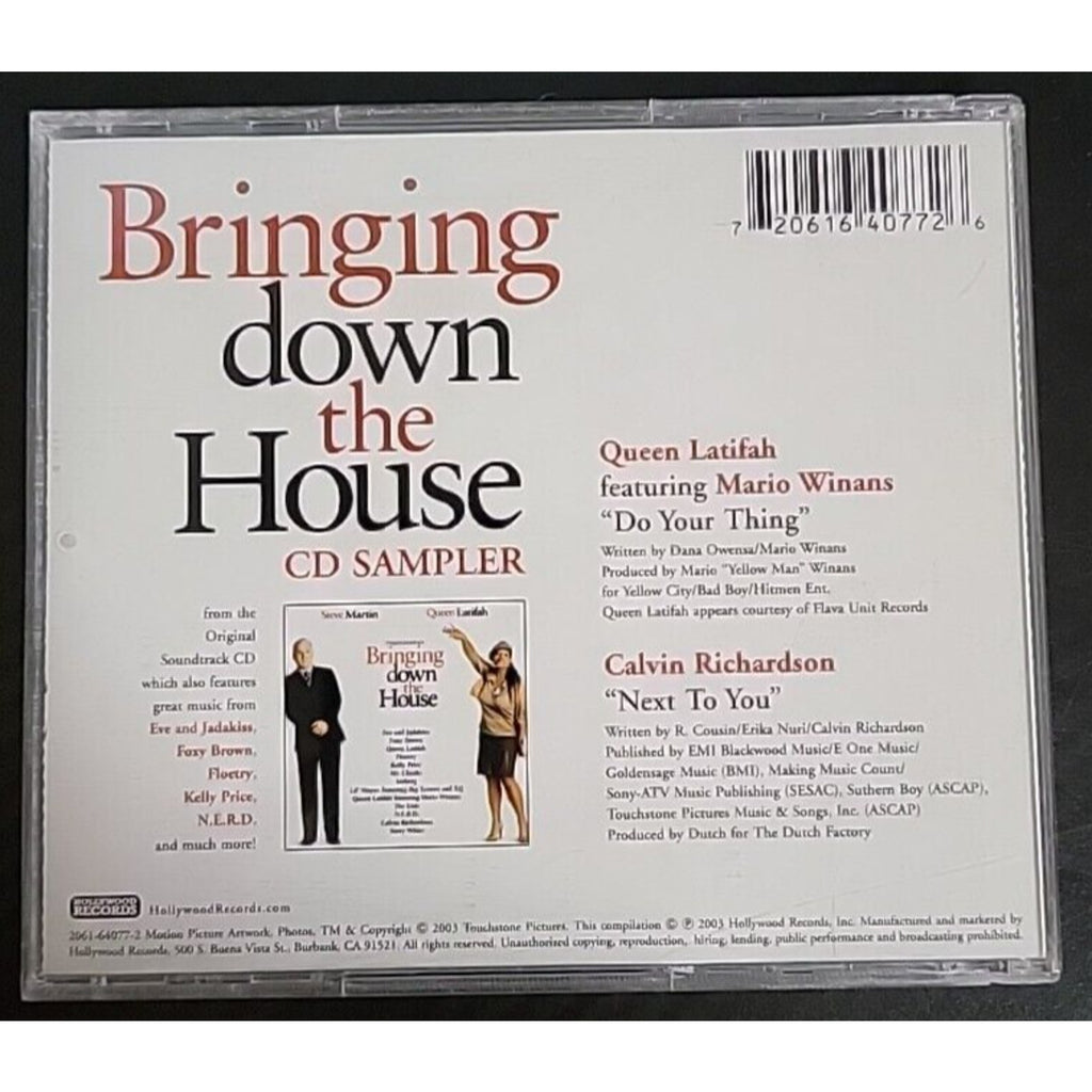 Bringing Down The House CD Sampler Promo Queen Latifah (CD, 2003)