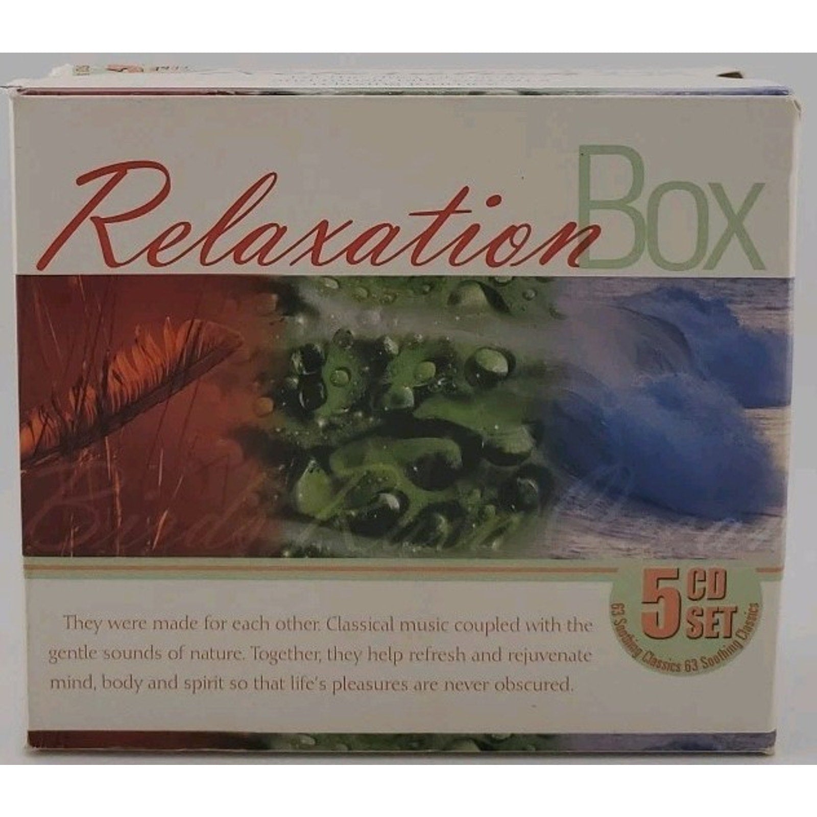 Relaxation Music Box - Classical Music Mixed Sounds of Nature 5x CD