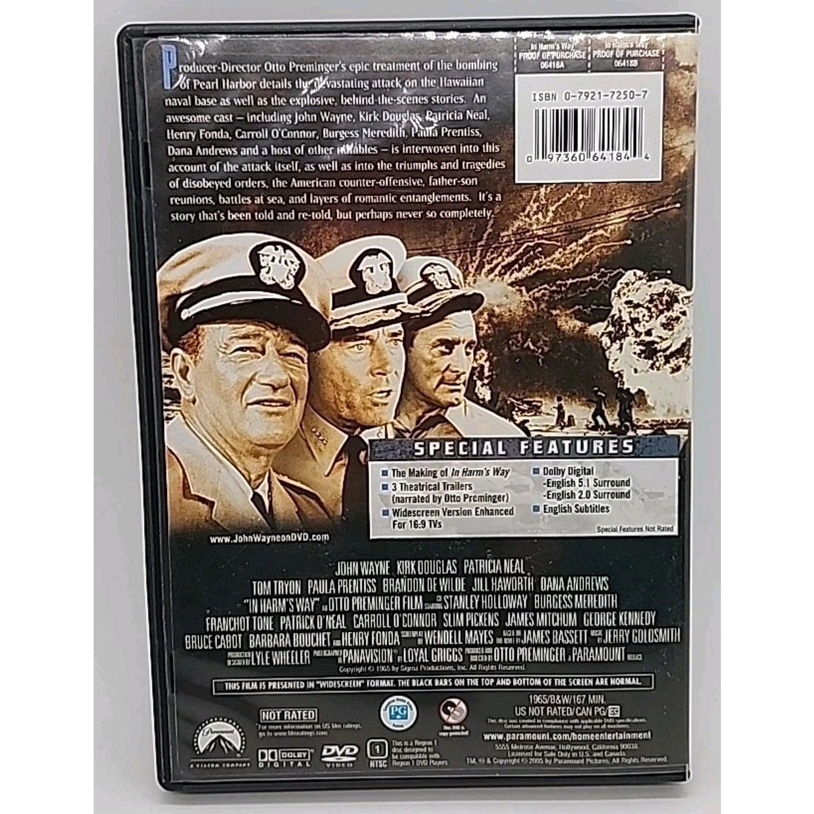 In Harm's Way (DVD, 1965)